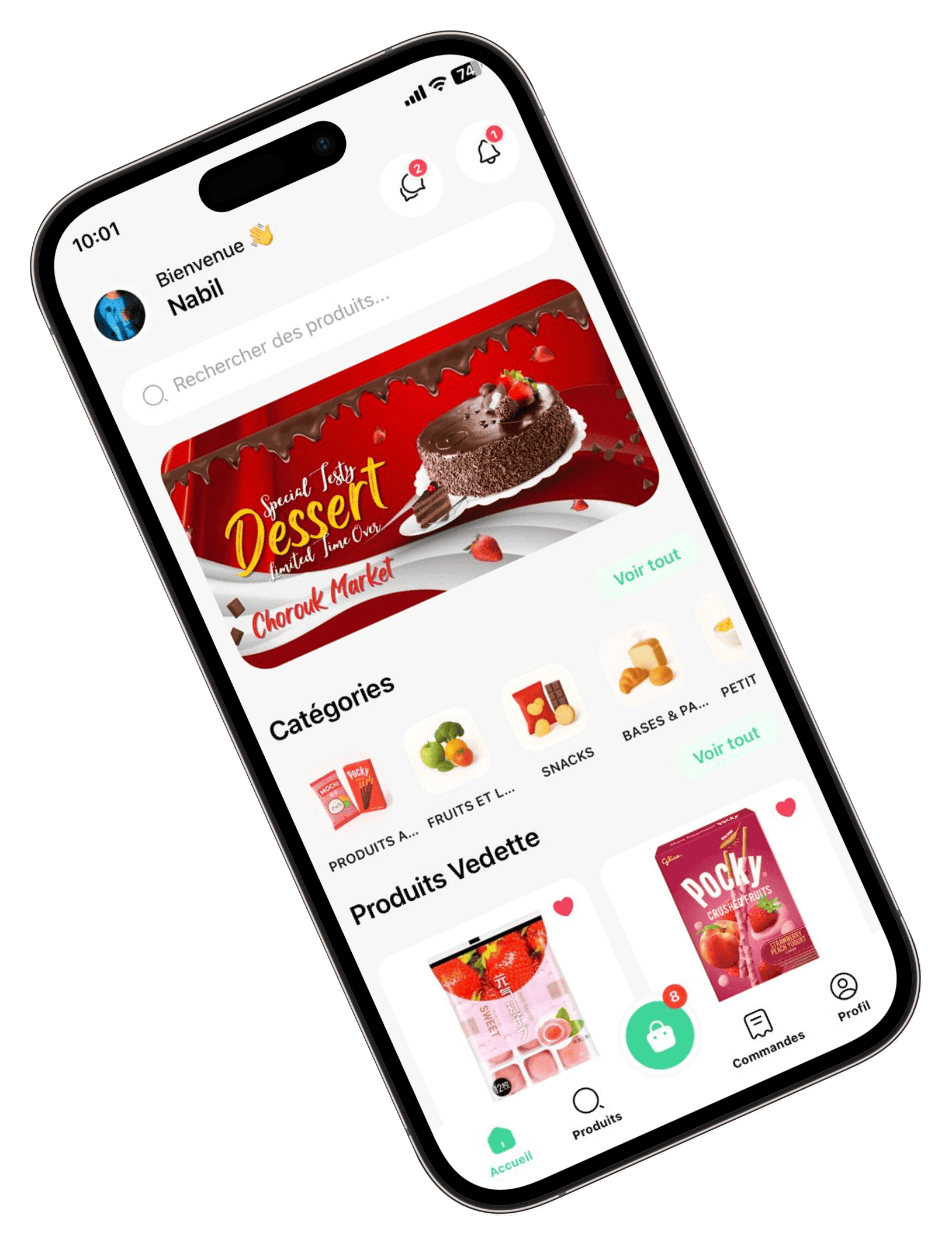 Application mobile Chorouk Market